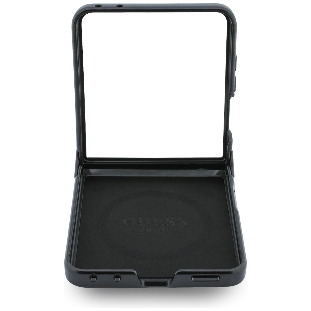 Guess Samsung Galaxy Z Flip8 - Σκληρή Θήκη MagSafe με Πλαίσιο Σιλικόνης και Επένδυση Συνθετικού Δέρματος - 4G Classic MagSafe - Pink