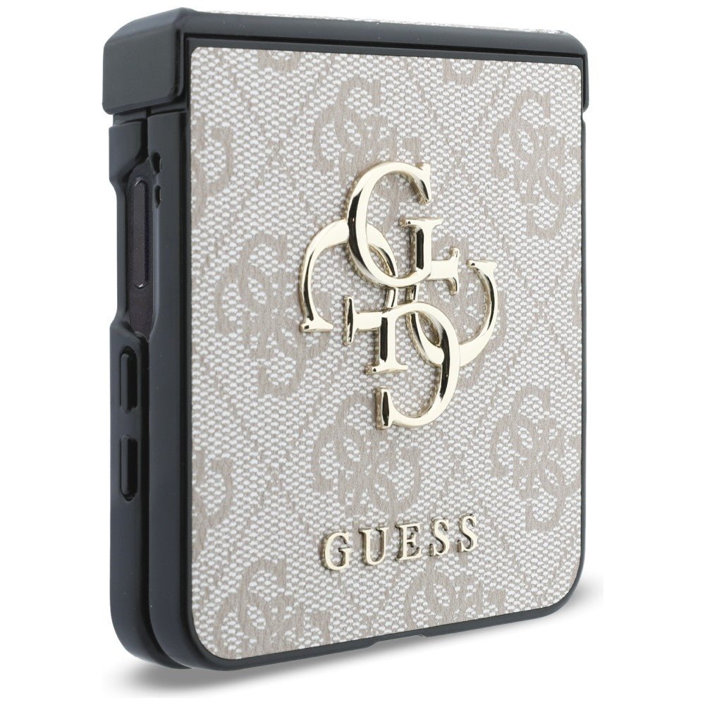 Guess Samsung Galaxy Z Flip8 - Σκληρή Θήκη με Επένδυση από Οικολογικό Δέρμα - Big 4G Logo - Pink