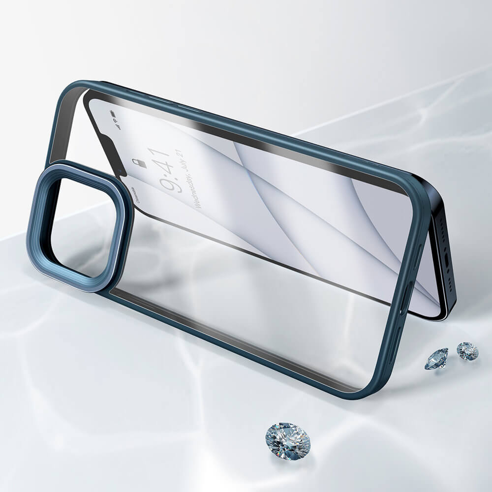 Baseus Crystal Hard Σκληρή Θήκη για iPhone 13 - Blue - ARJT000313