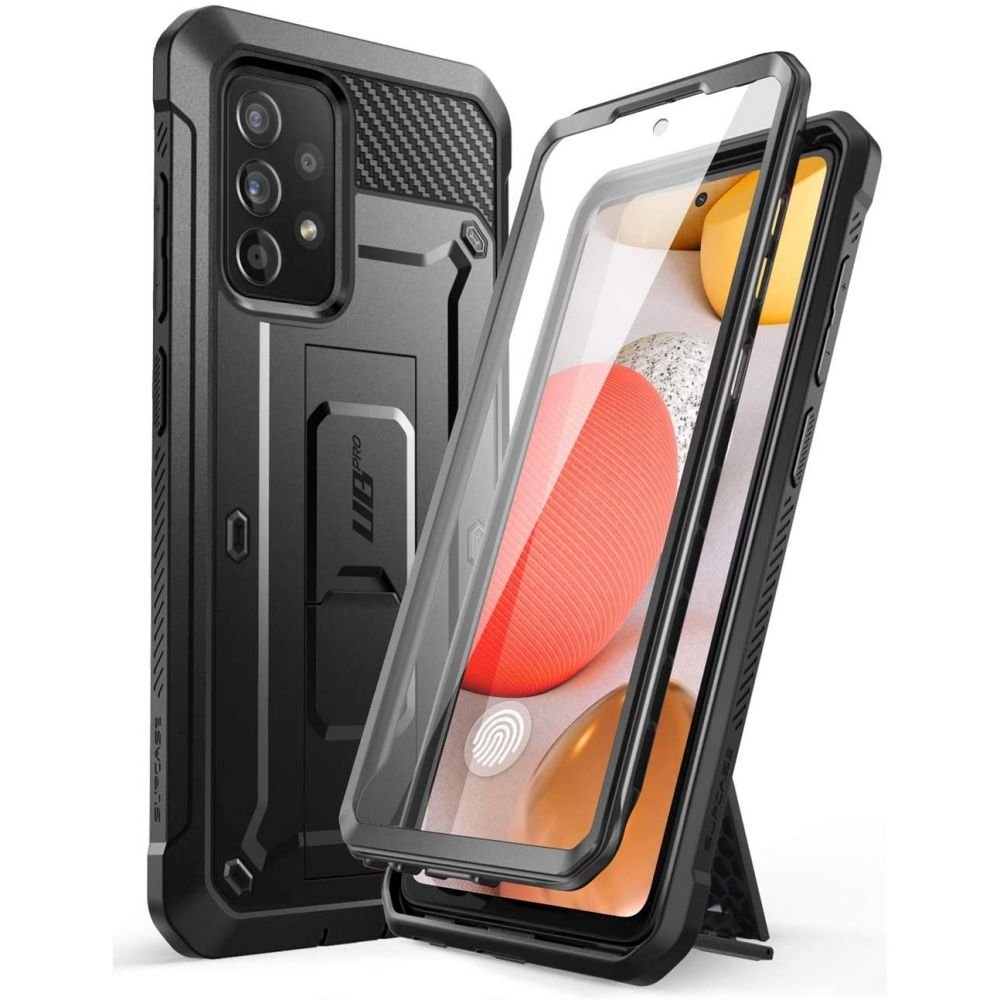 Supcase Samsung Galaxy A52 / A52 5G / A52s 5G Unicorn Beetle Pro Σκληρή Θήκη με Προστασία Οθόνης και Stand - Black