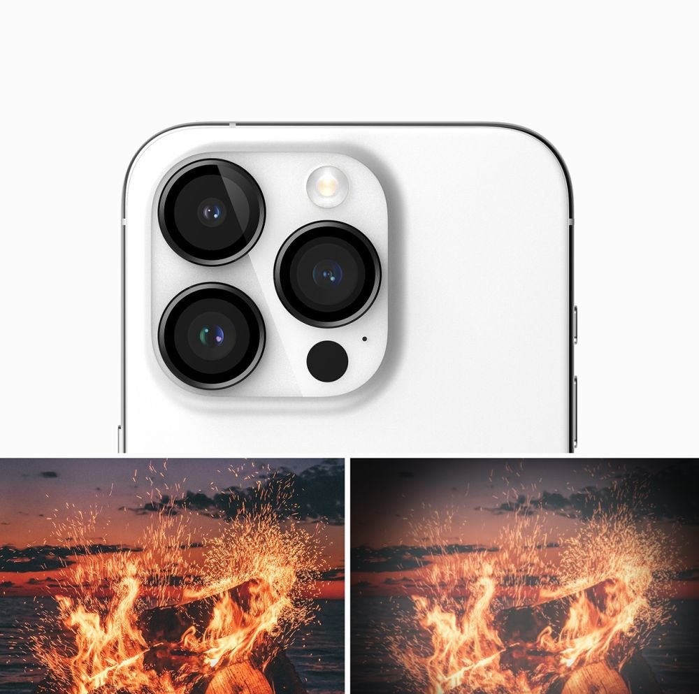 Ringke iPhone 15 Pro Lens Frame Glass Αντιχαρακτικό Γυαλί για την Κάμερα - Black
