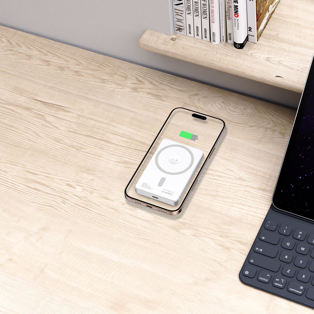 Tech - Protect PB33 Lifemag MagSafe PowerBank Μαγνητικό PowerBank Κινητού 5000 mAh - Silver