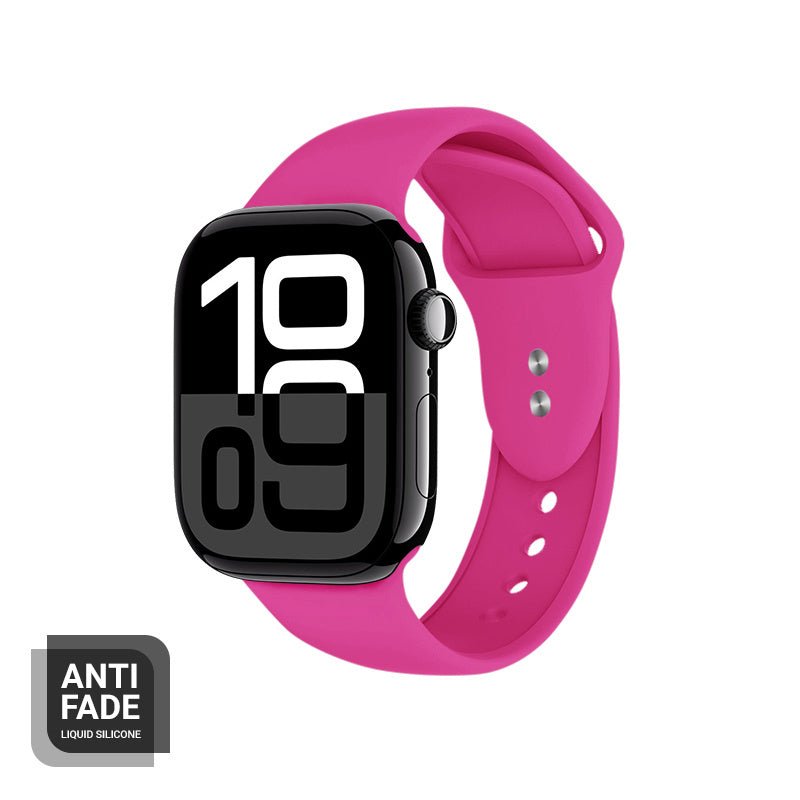 Crong Λουράκι Apple Watch 2/3/4/5/6/7/8/9/10/11 - SE (1/2/3) - 38/40/41/42mm Σιλικόνης - Liquid Strap - Pink