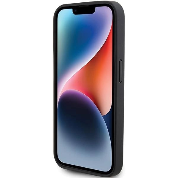 Mercedes iPhone 15 Pro Max Smooth Leather MagSafe Σκληρή Θήκη με Επένδυση Συνθετικού Δέρματος και MagSafe - Black - Mer007846 - 0