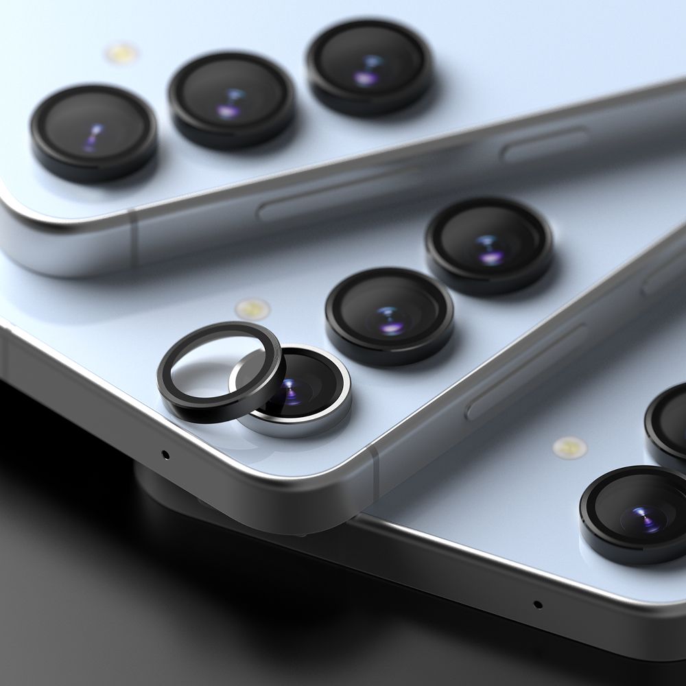 Ringke Samsung Galaxy S24 FE Lens Frame Glass Αντιχαρακτικό Γυαλί για την Κάμερα - 2 Τεμάχια - Black