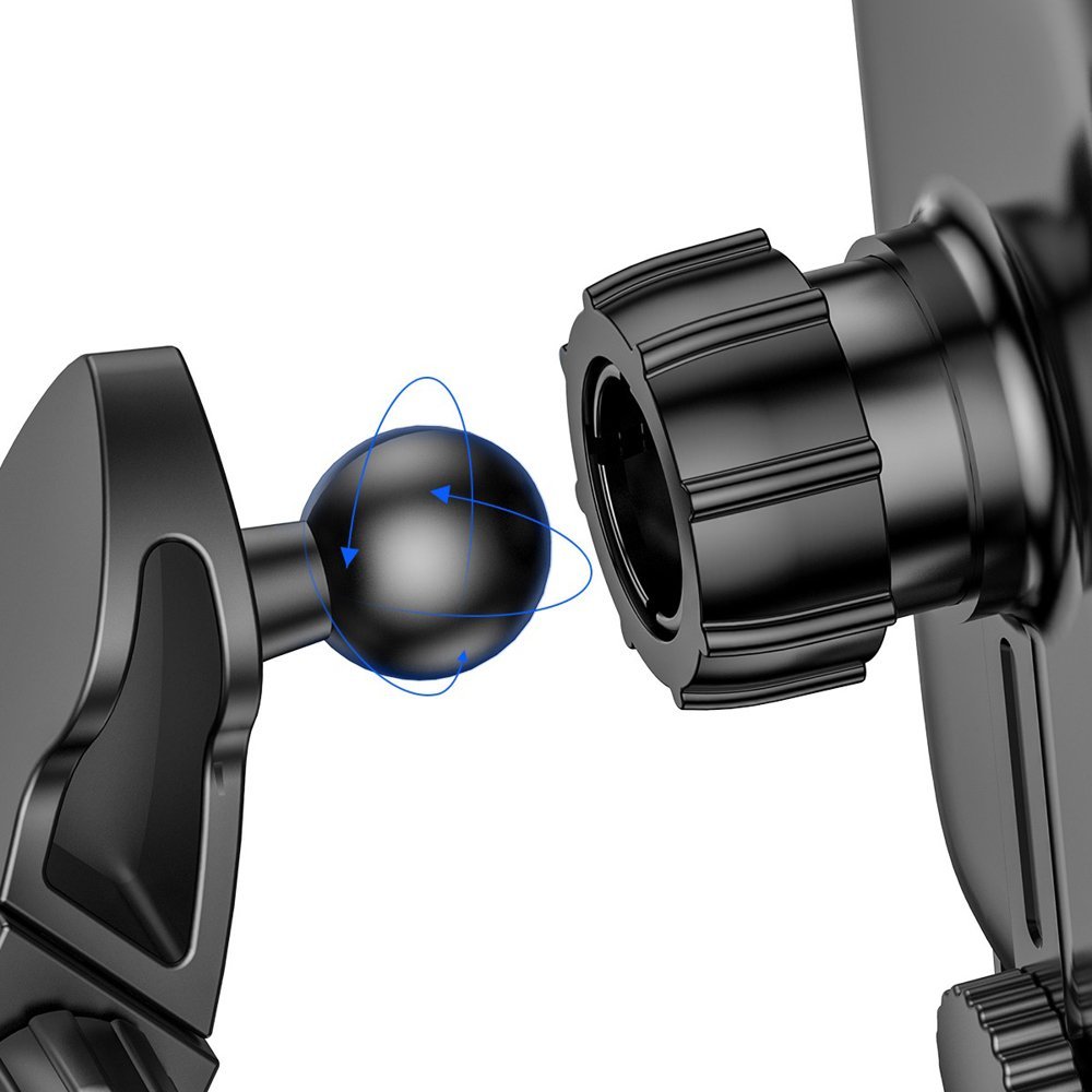 Baseus Smart Vehicle Bracket Βάση Αυτοκινήτου Αεραγωγού με Ασύρματη Φόρτιση Qi Charge - Black - WXHW03 - 01