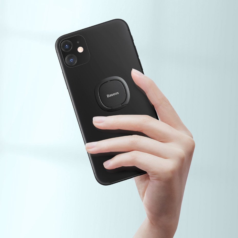 Baseus Invisible Ultra - Thin Ring Holder - Δαχτυλίδι Συγκράτησης Κινητού / Tablet - Βάση Στήριξης - Grey - SUYB - 0A