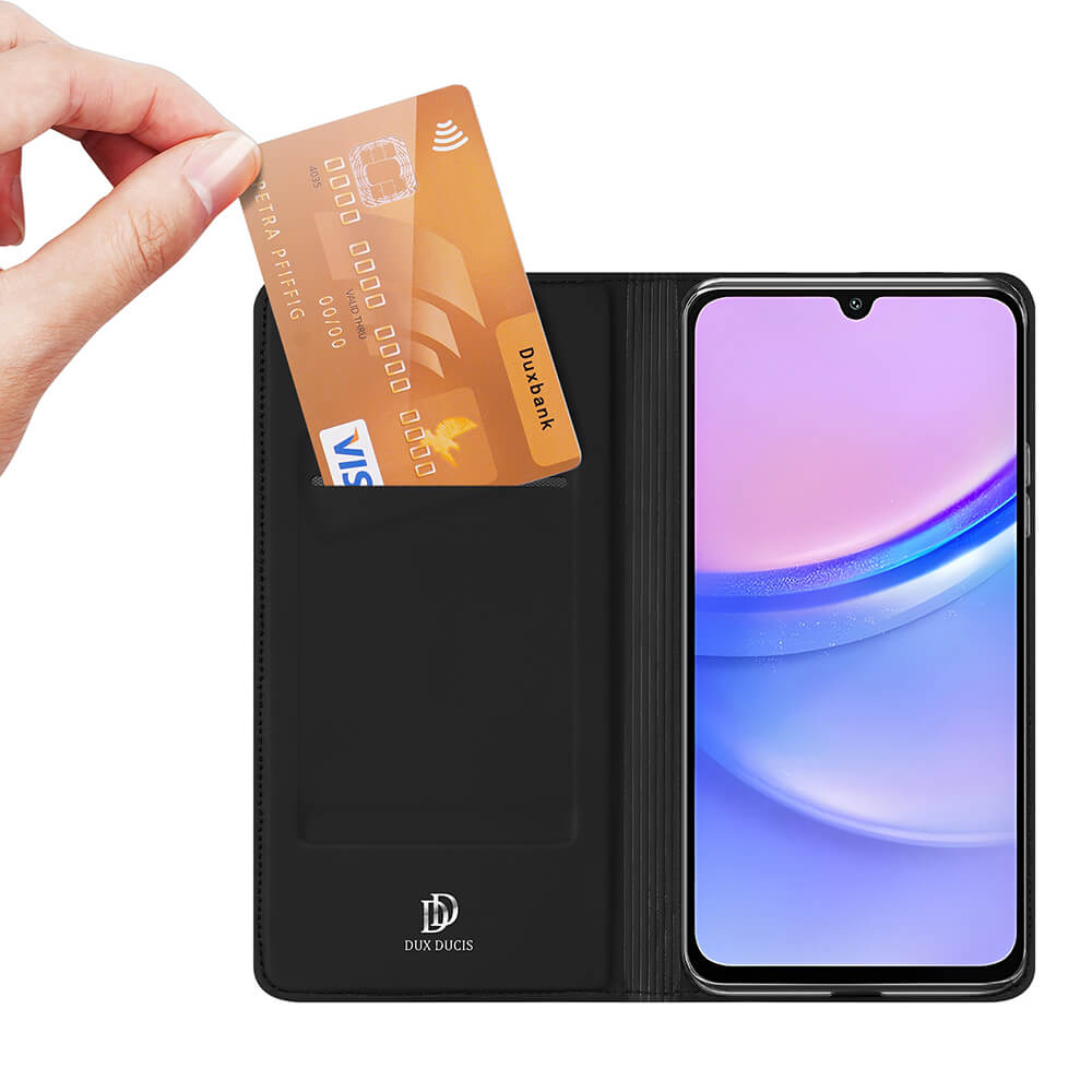 Dux Ducis Samsung Galaxy A15 4G / A15 5G - Skin Pro - Θήκη Βιβλίο - Black