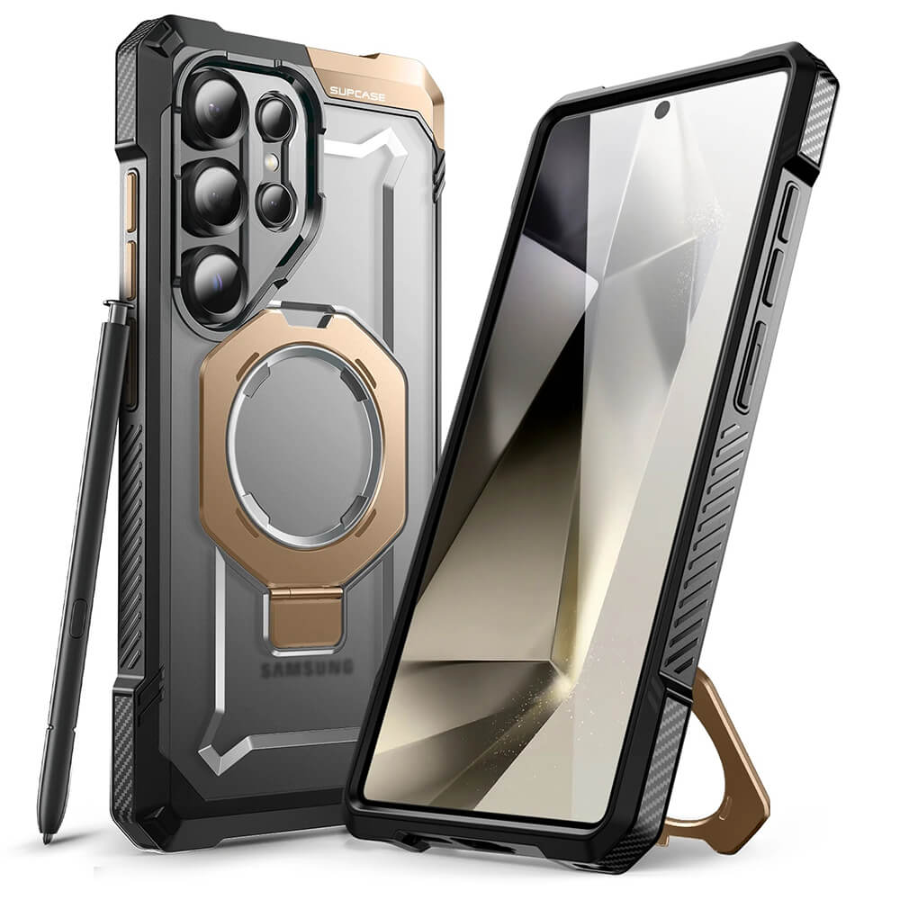 Supcase Samsung Galaxy S25 Ultra Unicorn Beetle Defender Σκληρή Θήκη με MagSafe και Stand - Desert