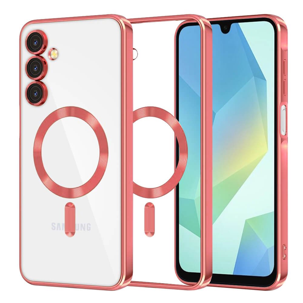 Techsuit Samsung Galaxy A16 4G / A16 5G - Luxury Crystal MagSafe - Θήκη Σιλικόνης - Red