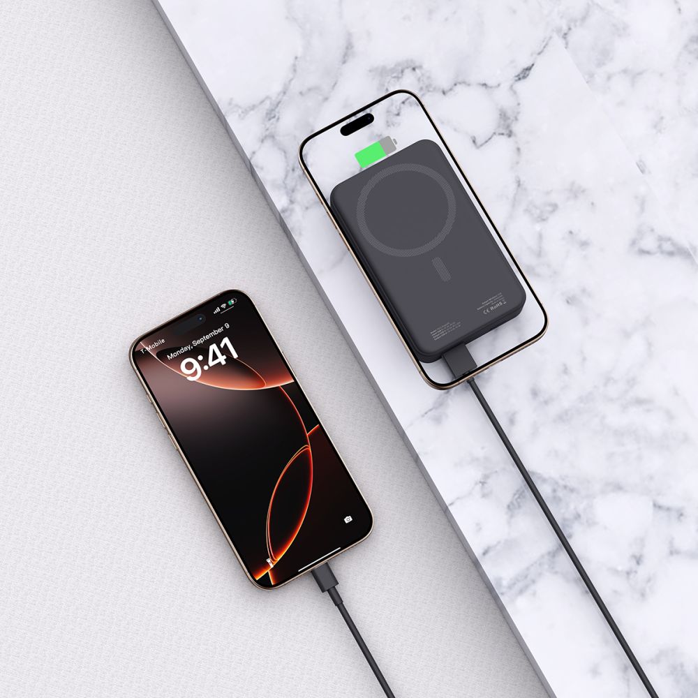 Tech - Protect PB12 Lifemag MagSafe PowerBank Μαγνητικό PowerBank Κινητού 20000 mAh - Black