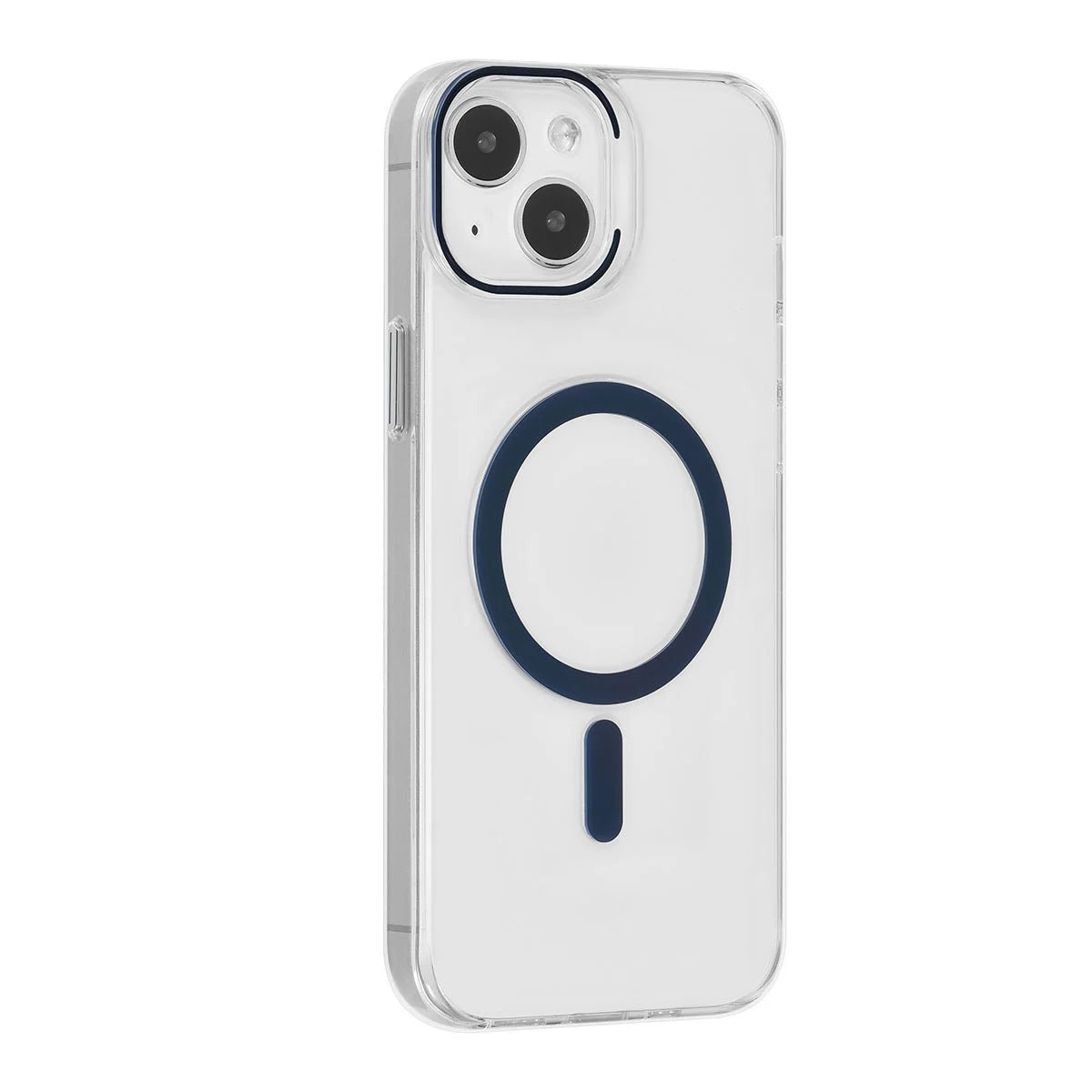 Tuniq iPhone 15 Plus / 14 Plus - MagSafe Σκληρή Θήκη με Πλαίσιο Σιλικόνης - Διάφανη / Σκούρο Μπλε