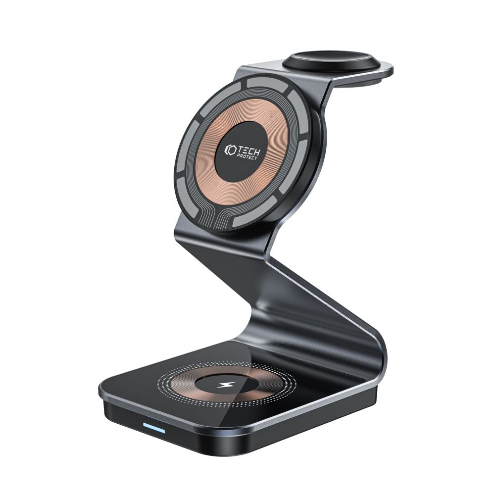 Tech - Protect QI15W - A29 3in1 Ασύρματος Μαγνητικός Φορτιστής MagSafe - Black