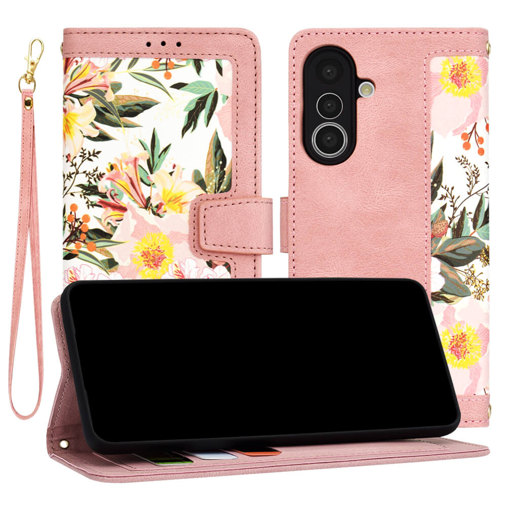 Techsuit Samsung Galaxy A36 5G - FlipCraft - Θήκη Πορτοφόλι από Δερματίνη - Sweetheart Pink