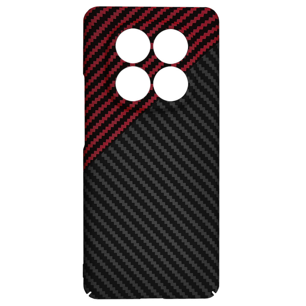 Techsuit Xiaomi Redmi Note 14 Pro+ 5G Σκληρή Θήκη Carbonite FiberShell - Red Vortex