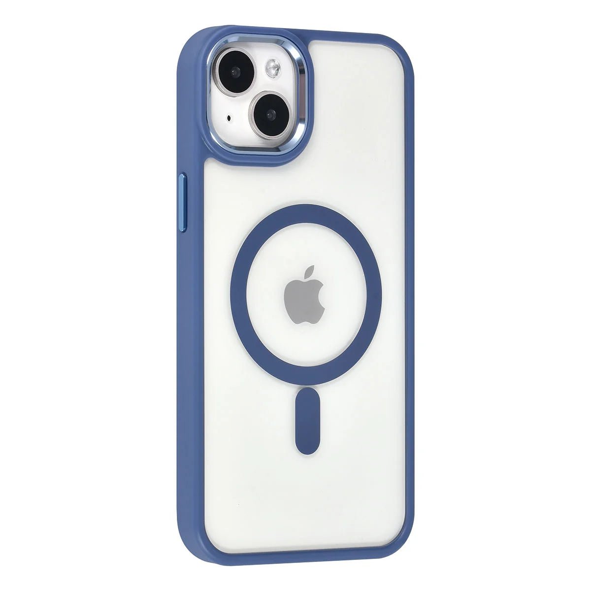 Tuniq iPhone 15 Plus / 14 Plus - MagSafe Σκληρή Θήκη με Πλαίσιο Σιλικόνης - Μπλε Ματ / Διάφανη