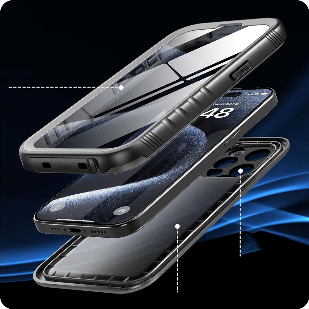 Tech - Protect Samsung Galaxy S24 Shellbox IP68 Αδιάβροχη Σκληρή Θήκη με MagSafe - Black / Ημιδιάφανη