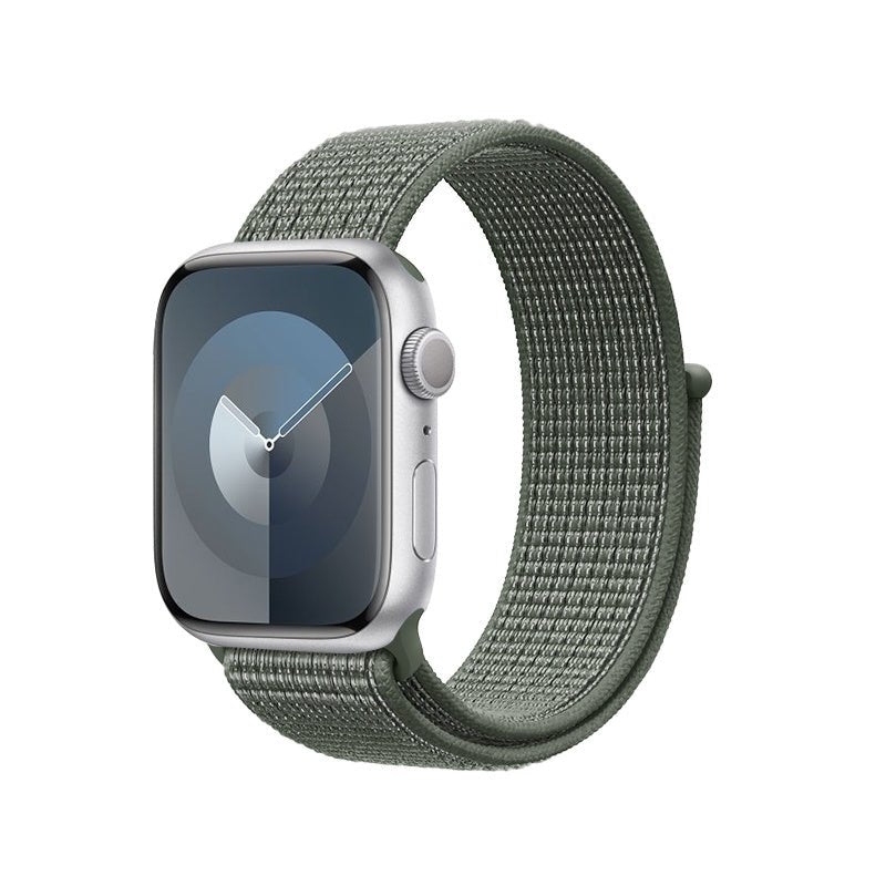 Crong Λουράκι Apple Watch 4/5/6/7/8/9/10/11 - SE (1/2/3) - ULTRA (1/2/3) - 44/45/46/49mm από Νάιλον - Nylon - Military Green