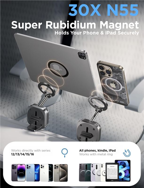 Mobile Origin Universal Travel Holder Φορητή Μαγνητική Βάση Ταξιδίου - Black