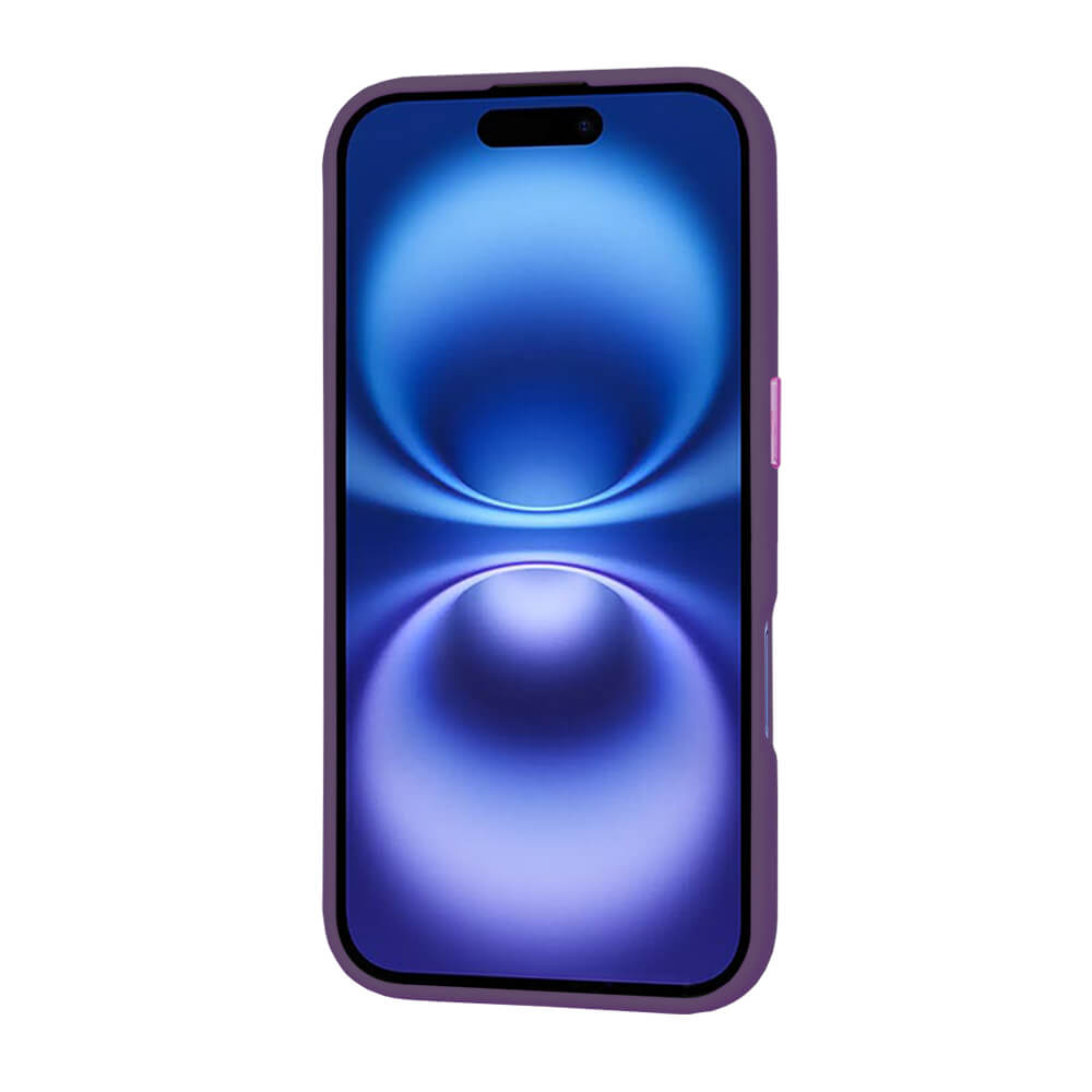 Techsuit iPhone 16 - HaloFrost Series MagSafe - Σκληρή Θήκη με Πλαίσιο Σιλικόνης - Deep Blue