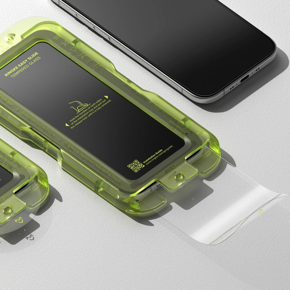 Ringke iPhone Air - Easy Slide - Case Friendly Αντιχαρακτικό Γυαλί Οθόνης - 2 Τεμάχια - Black