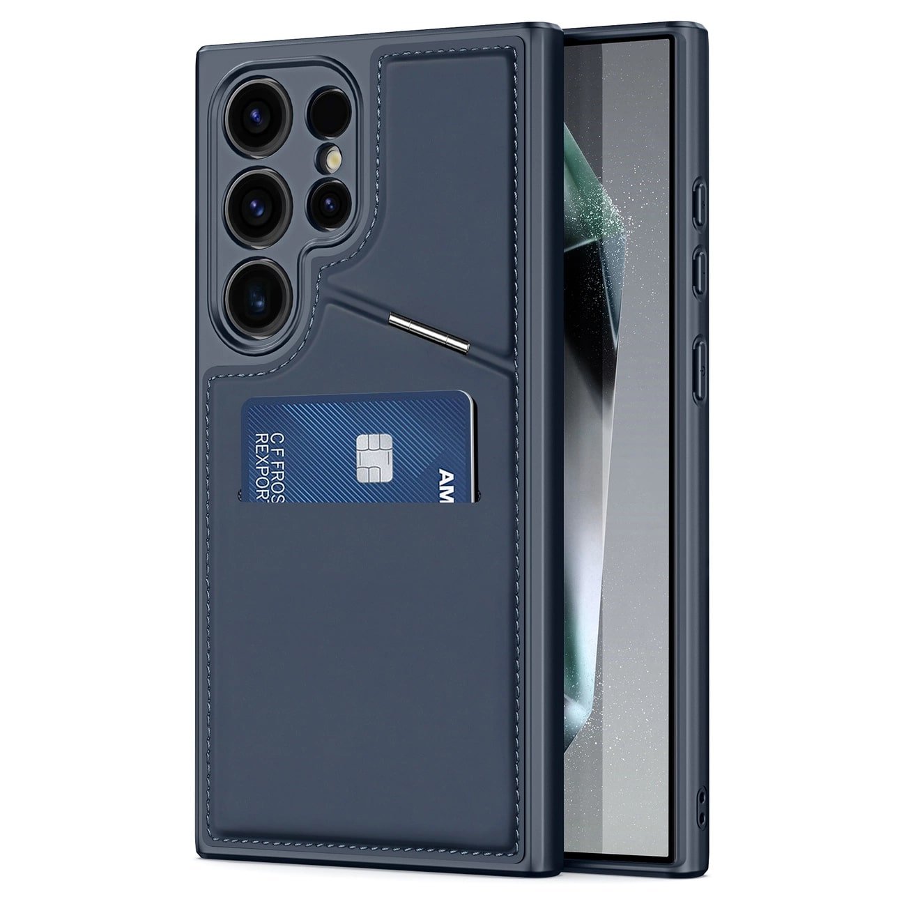Dux Ducis Samsung Galaxy S24 Ultra Rafi II Mag Anti - RFID Θήκη με Υποδοχή για Κάρτες / Stand και MagSafe - Blue