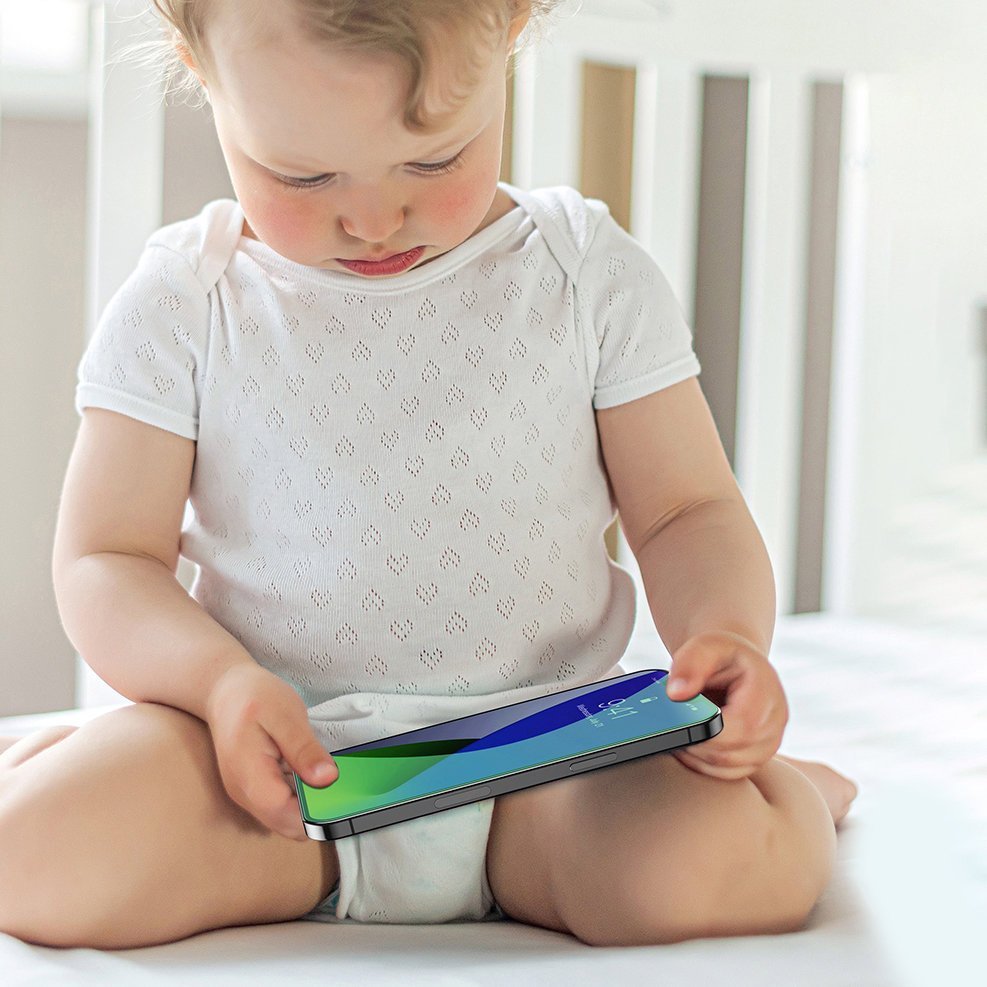 Baseus iPhone 12 Pro Max 0.3mm Eye Protection Full Screen Αντιχαρακτικό Γυαλί Οθόνης - 2 Τεμάχια - Green Light - SSGAPIPH67N - LP02