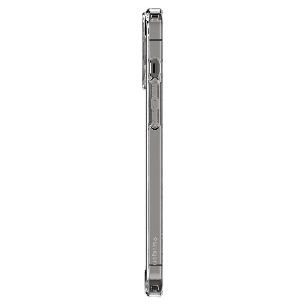 Spigen iPhone 13 Pro Max Ultra Hybrid Mag Σκληρή Θήκη με Πλαίσιο Σιλικόνης Και MagSafe - White / Clear
