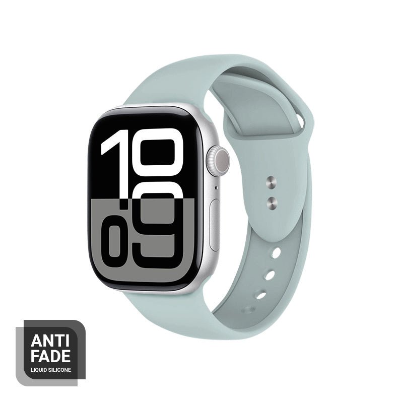 Crong Λουράκι Apple Watch 2/3/4/5/6/7/8/9/10/11 - SE (1/2/3) - 38/40/41/42mm Σιλικόνης - Liquid Strap - Mint
