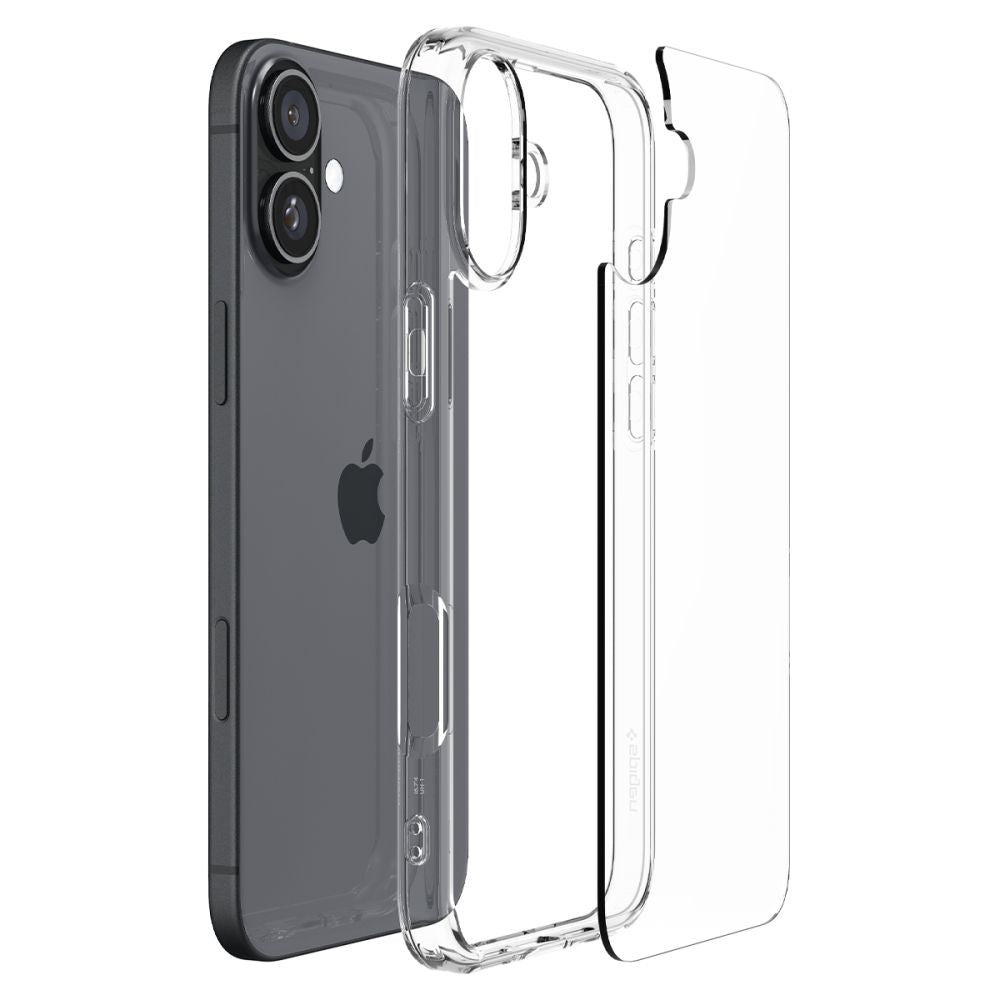 Spigen iPhone 16 Plus Ultra Hybrid Σκληρή Θήκη με Πλαίσιο Σιλικόνης - Crystal Clear