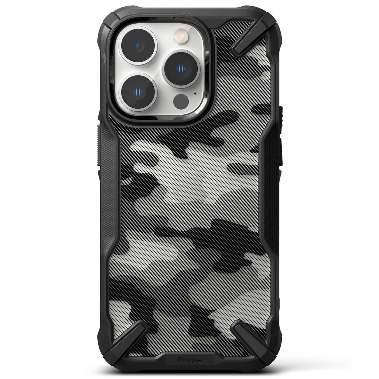 Ringke iPhone 14 Pro Fusion X Σκληρή Θήκη με Πλαίσιο Σιλικόνης - Black - Camo