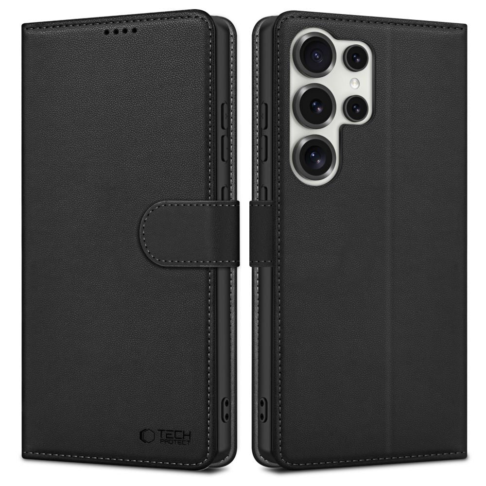 Tech - Protect Samsung Galaxy S25 Ultra Θήκη Πορτοφόλι Stand από Δερματίνη - Black