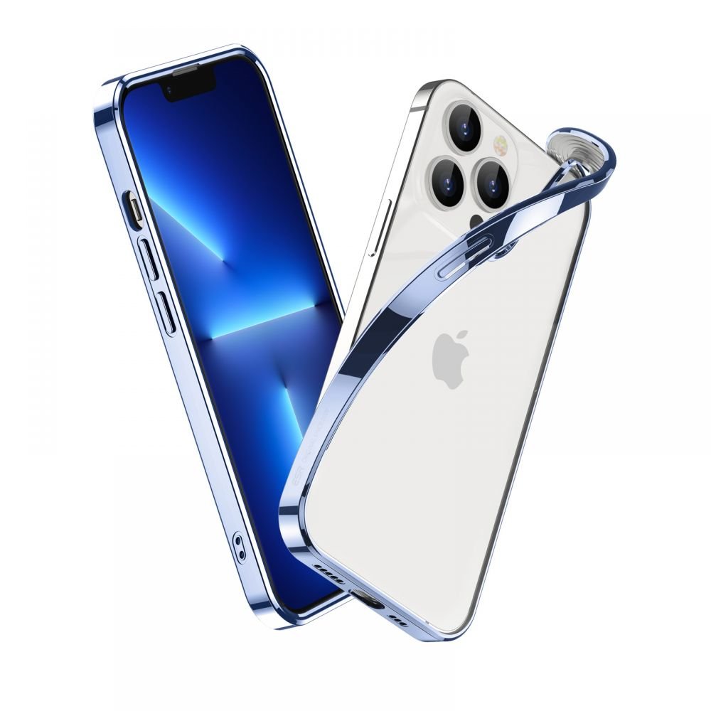 ESR iPhone 13 Pro Project Zero Λεπτή Θήκη Σιλικόνης - Midnight Blue / Διάφανη