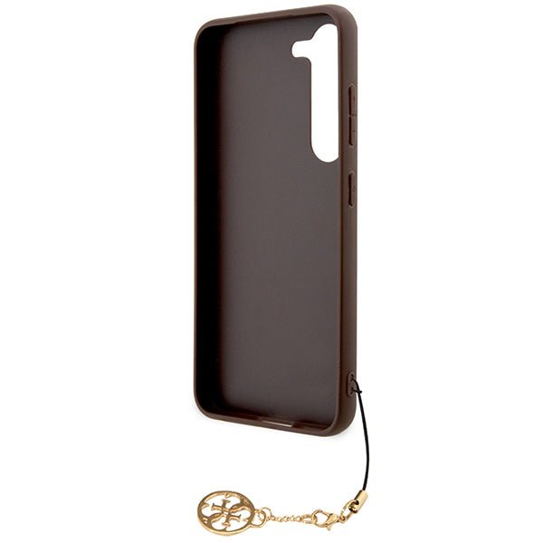 Guess Samsung Galaxy A55 5G - 4G Charms Collection - Θήκη με Επένδυση Συνθετικού Δέρματος - Brown - GUHCSA55GF4GBR