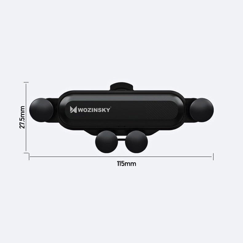 Wozinsky WCH - 01 Gravity Air Vent Mobile Holder - Universal Βάση Αυτοκινήτου Αεραγωγού - Black