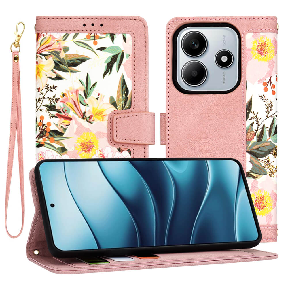 Techsuit Xiaomi Redmi Note 14 5G - FlipCraft - Θήκη Βιβλίο από Δερματίνη - Sweetheart Pink