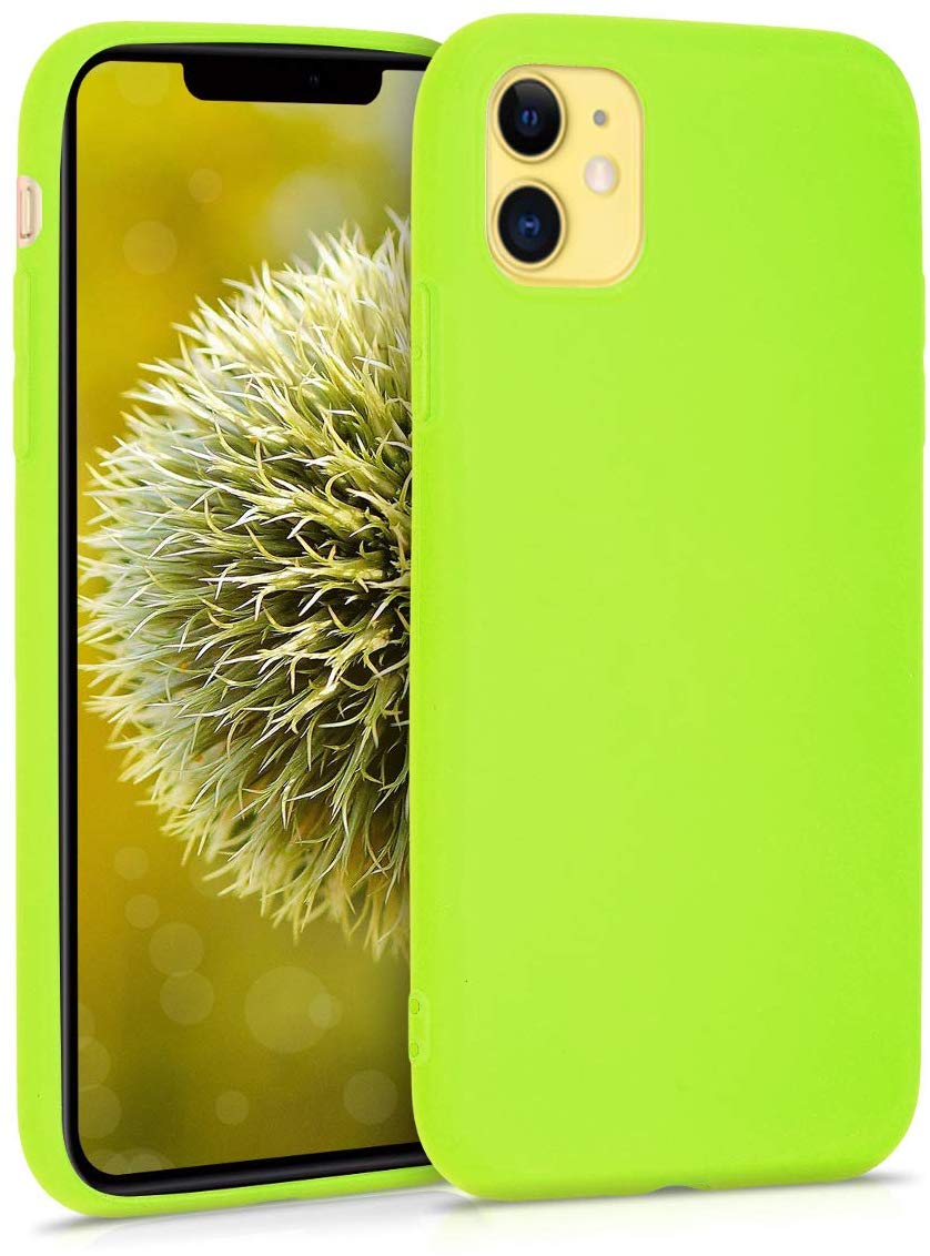 KW iPhone 11 Θήκη Σιλικόνης TPU - Neon Yellow - 49783.75