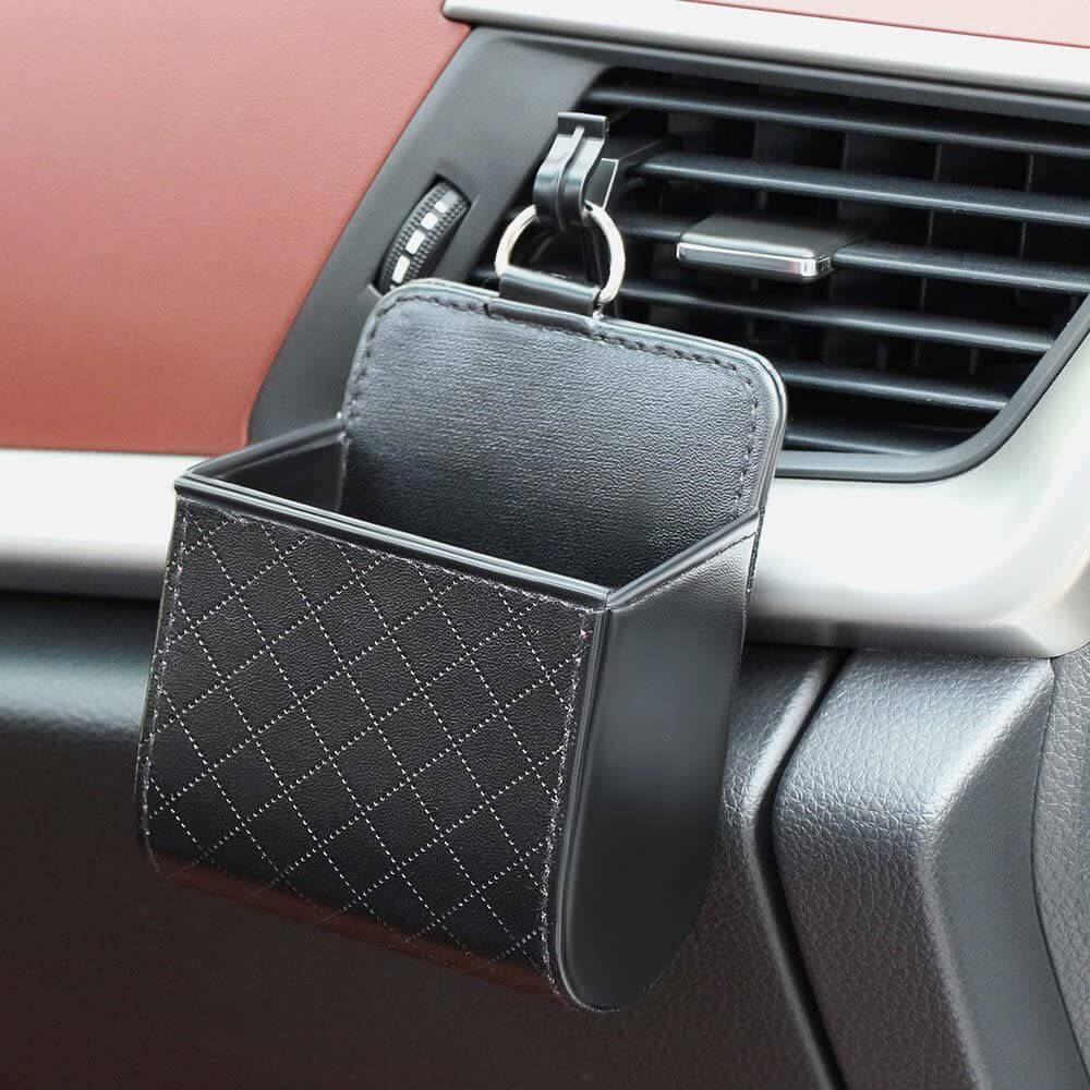 Techsuit Mini Air Vent Car Organizer - Θήκη Οργάνωσης Αυτοκινήτου για τον Αεραγωγό - Black - CO - P1