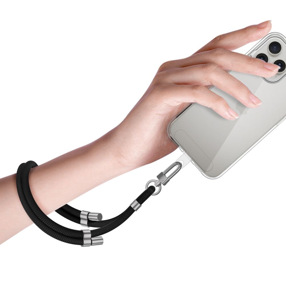 Tech - Protect C4S Rope Wrist Strap - Universal Λουράκι Καρπού για Θήκη Κινητού - Black / Silver