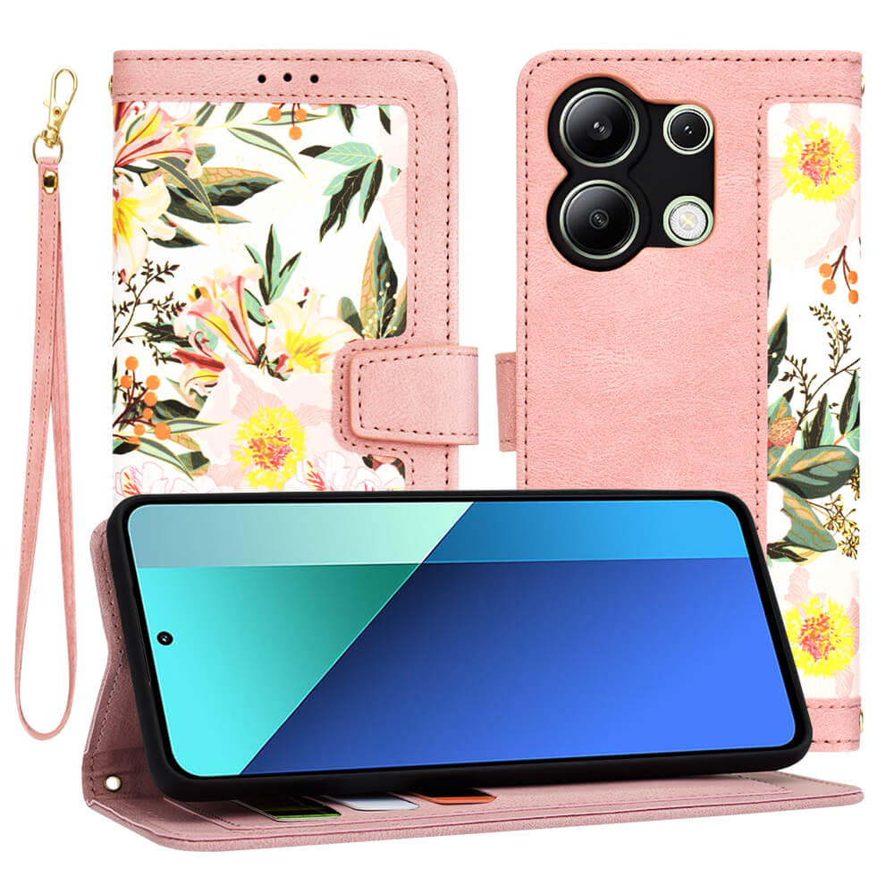 Techsuit Xiaomi Redmi Note 13 4G - FlipCraft - Θήκη Πορτοφόλι από Δερματίνη - Sweetheart Pink