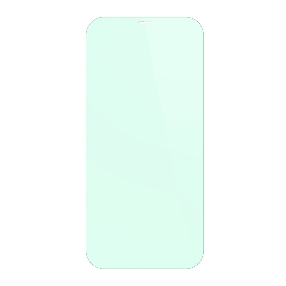 Baseus iPhone 12 Pro Max 0.3mm Eye Protection Full Screen Αντιχαρακτικό Γυαλί Οθόνης - 2 Τεμάχια - Green Light - SSGAPIPH67N - LP02