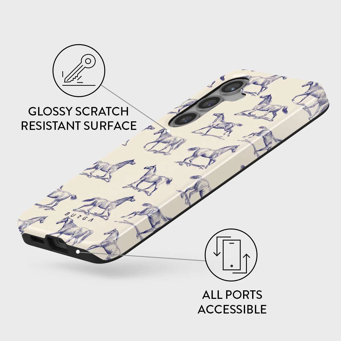 Burga Samsung Galaxy S24 Plus Fashion Tough Σκληρή Θήκη - Derby Race