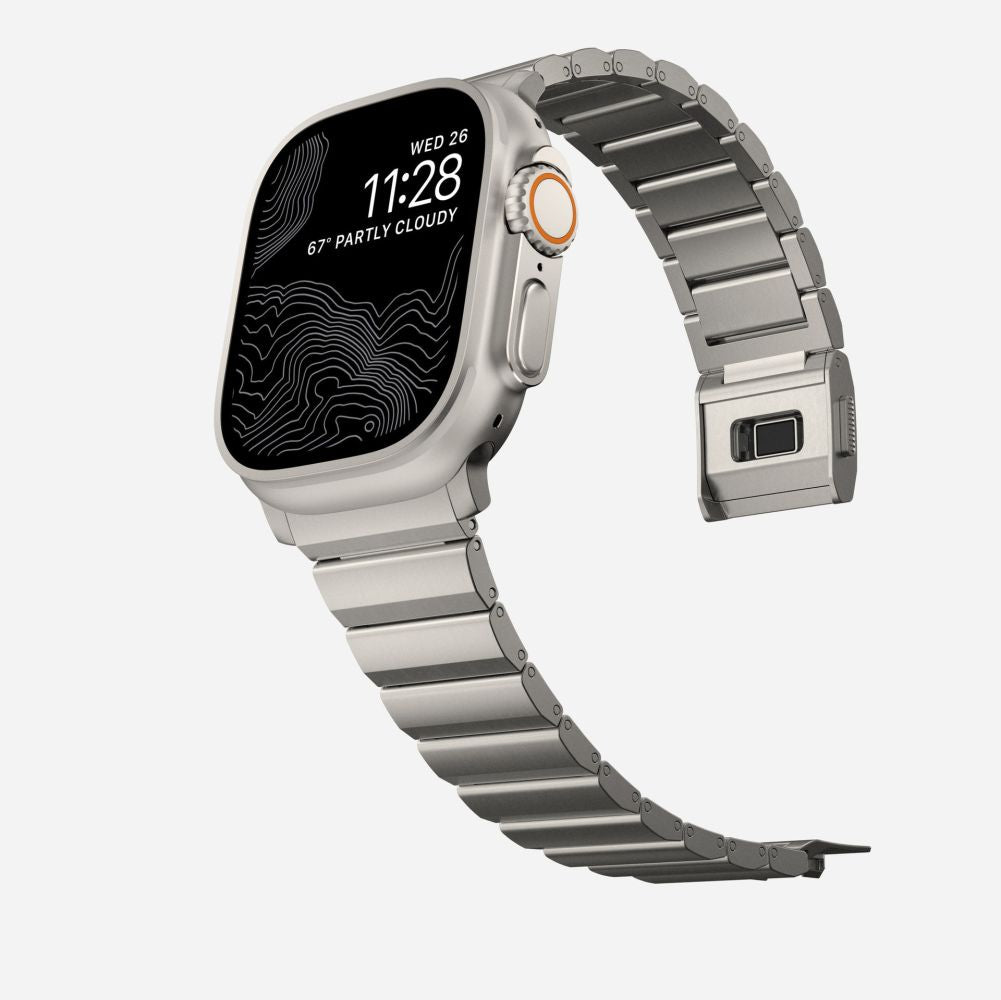 Tech - Protect Λουράκι Apple Watch 8/9/10/11 - SE (1/2/3) - Ultra (1/2/3) – 44/45/46/49mm SteelBand από Ανοξείδωτο Ατσάλι - Titanium