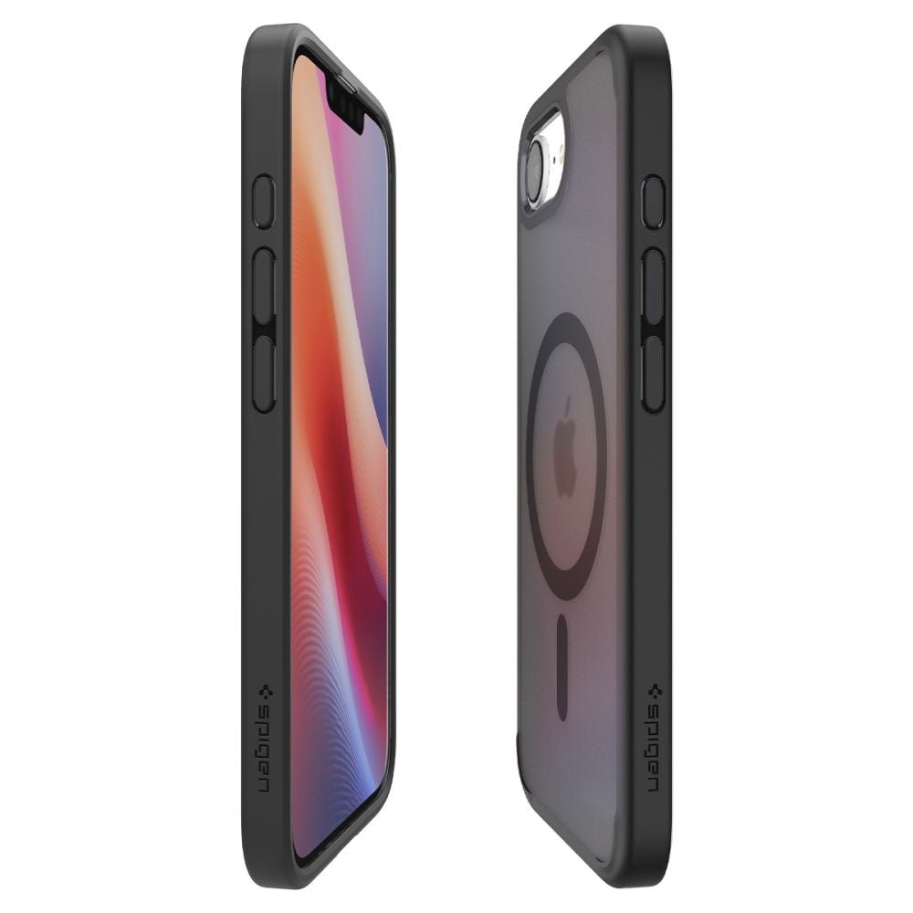 Spigen iPhone 16e Ultra Hybrid Mag Σκληρή Θήκη με Πλαίσιο Σιλικόνης Και MagSafe - Frost Black