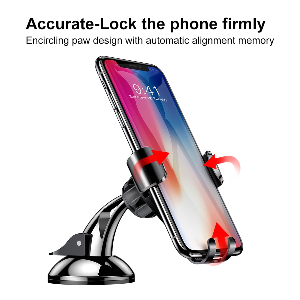 Baseus Osculum Gravity Car Mobile Holder - Universal Βάση Αυτοκινήτου - Black / Silver - SUYL - XP0S