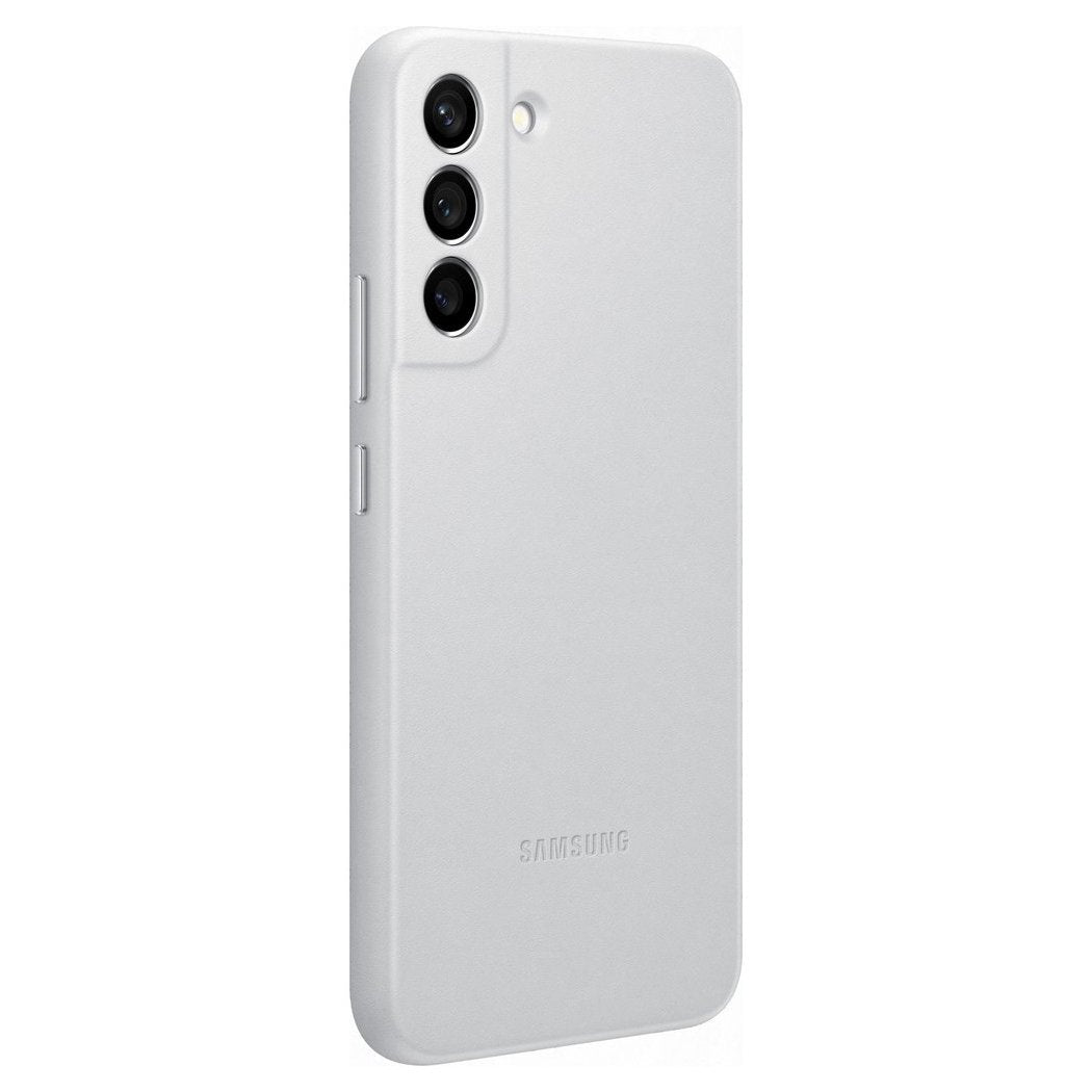 Samsung Genuine Leather Cover Samsung Galaxy S22 Plus Θήκη από Γνήσιο Δέρμα - Light Grey - EF - VS906LJEGWW