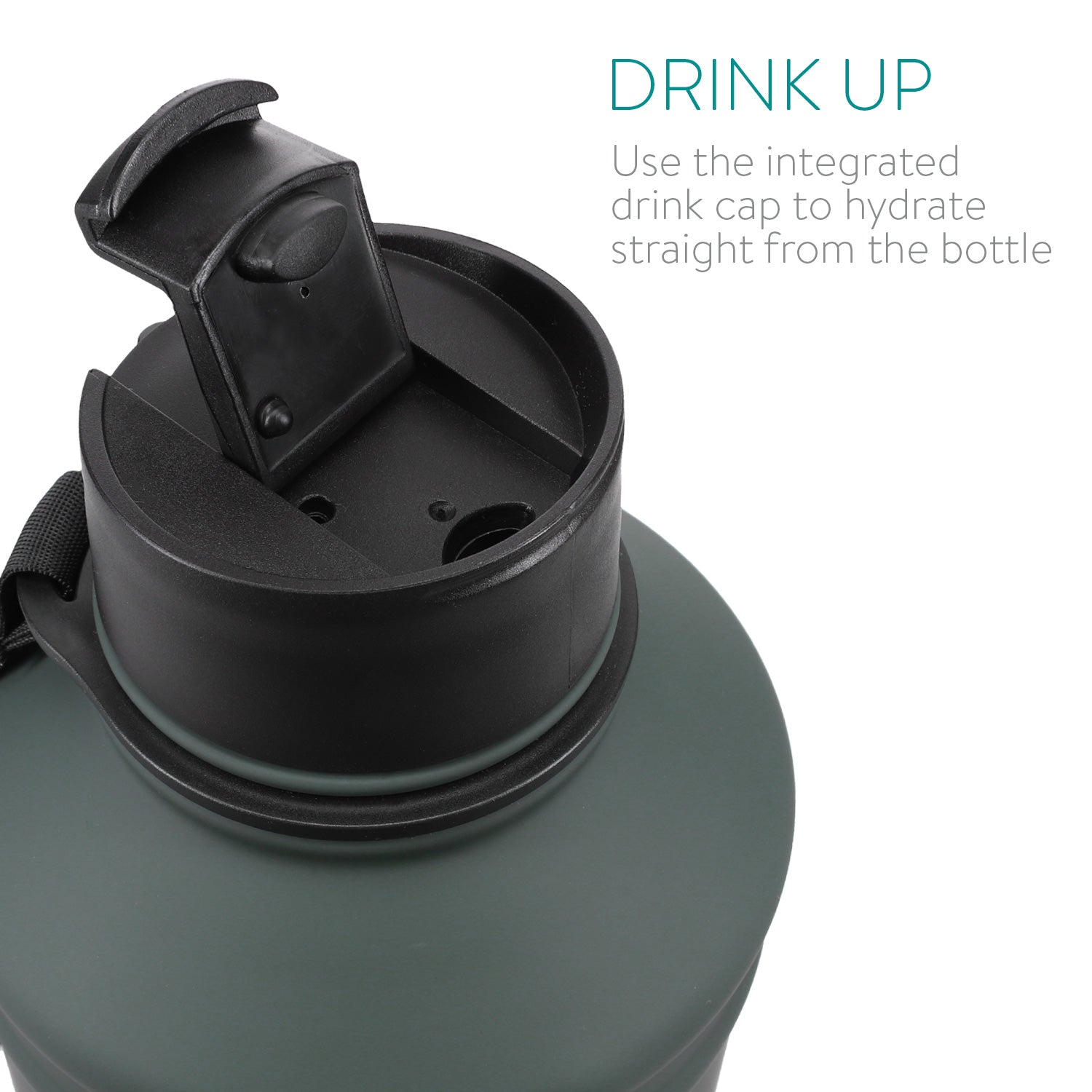 Navaris Μπουκάλι Νερού από Ανοξείδωτο Ατσάλι - BPA Free - 2.2 L - Anthrazit - 51084.73