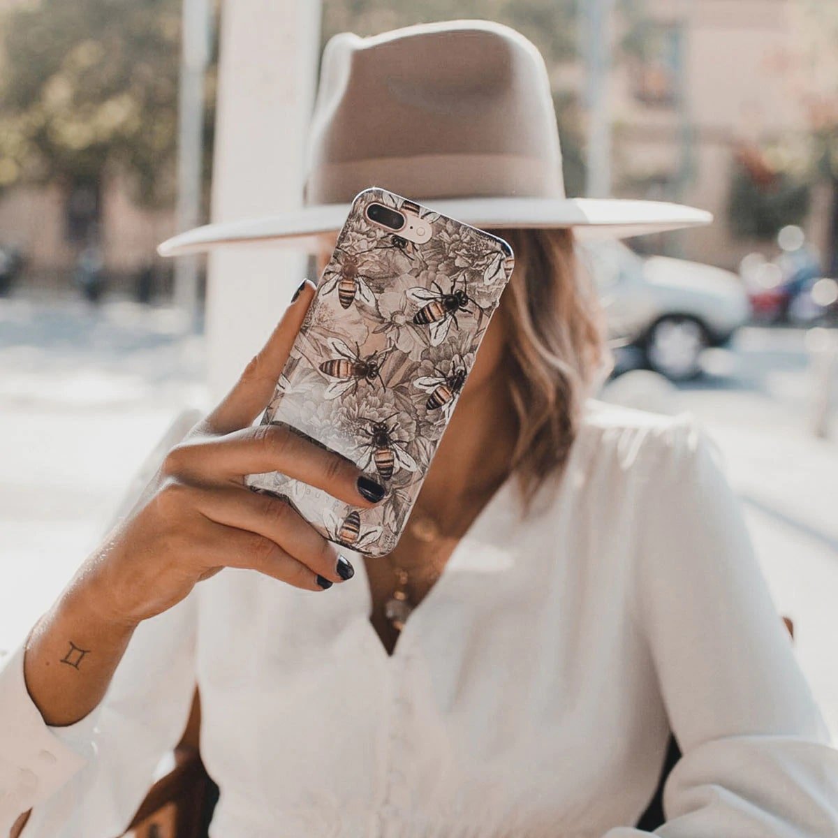Burga Samsung Galaxy S22 Ultra Fashion Tough Σκληρή Θήκη - Honey Bee