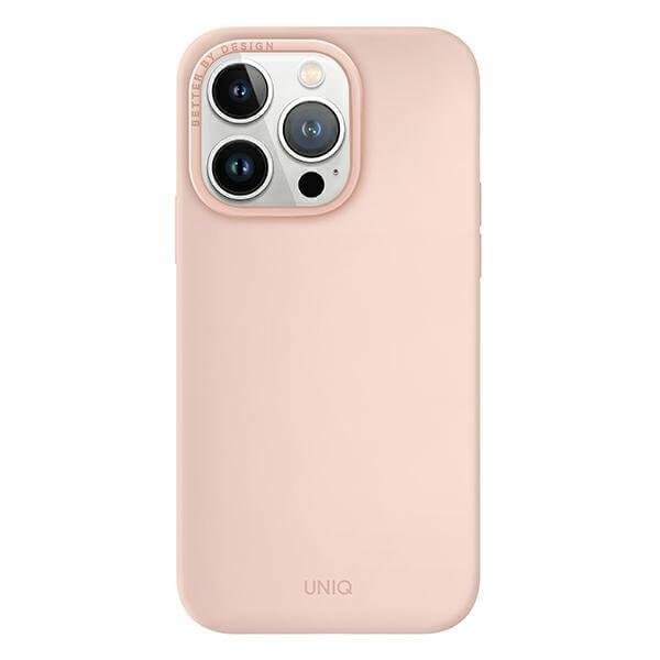 Uniq iPhone 14 Pro Max Lino Hue Magclick Θήκη Σιλικόνης με MagSafe - Pink / Blush Pink