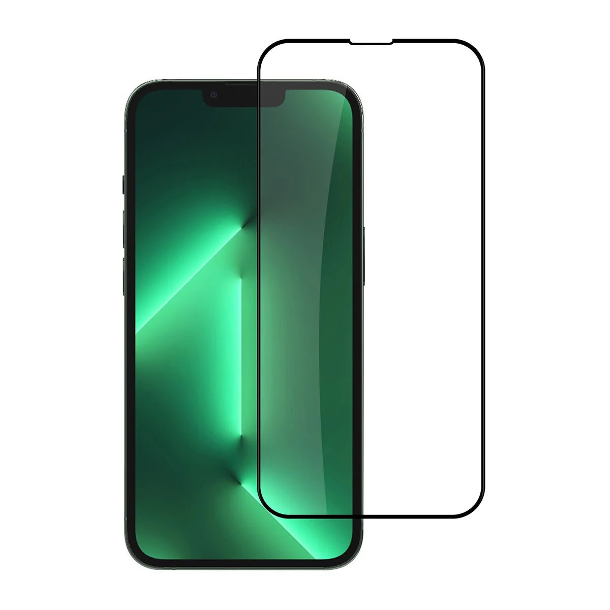 Tuniq iPhone 13 Pro - Προστασία Οθόνης - Full Screen 10D Αντιχαρακτικό Γυαλί Tempered Glass - Διάφανο / Μαύρο